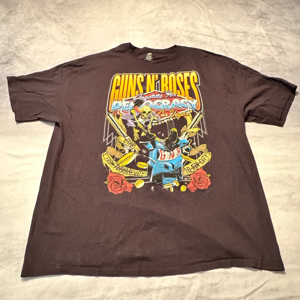 Guns and‎ Roses concert band tshirt black size 3XL